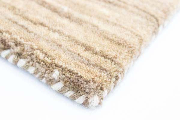 Wollteppich Mountain Beige - Wolle - 70 x 2 x 120 cm