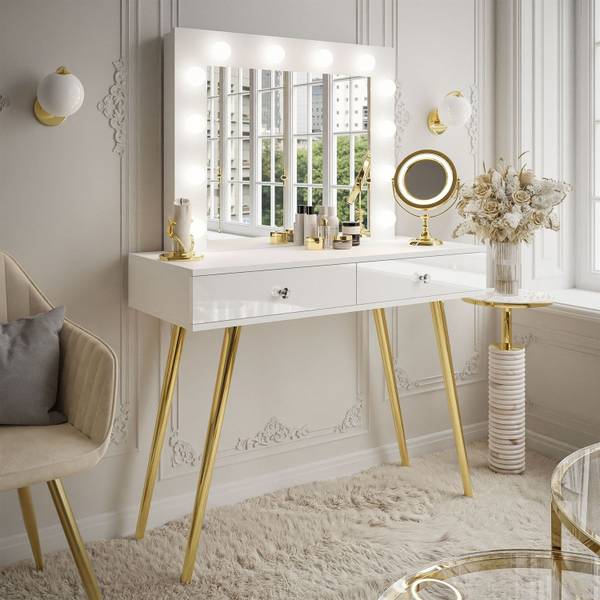 Kaptafel SIENNA hoogglans wit