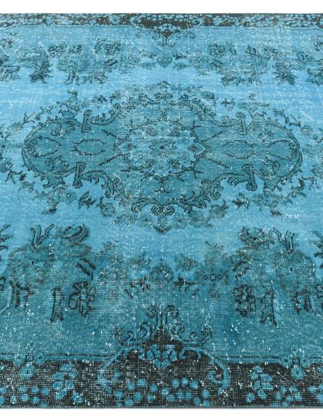 Teppich Ultra Vintage DCCCXLV Blau - Wolle - 175 x 1 x 282 cm