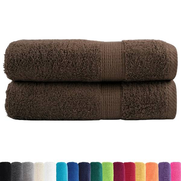 Serviette de bain 3032091-5 (lot de 2) Marron - Nombre de pièces dans le lot : 2