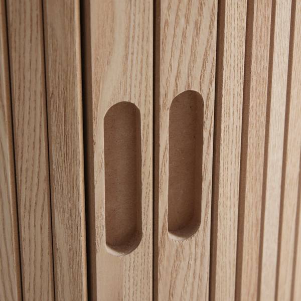 Nachtkästchen SKANDY Beige - Holzwerkstoff - Holz teilmassiv - 40 x 65 x 40 cm