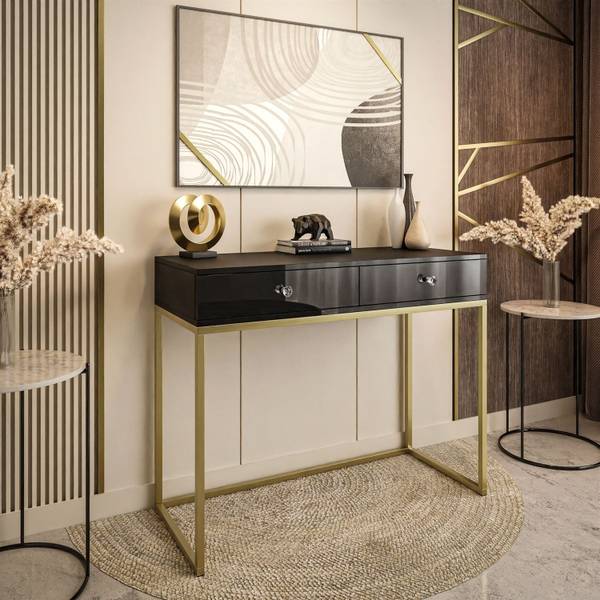 Console BLANCO GOLD hoogglans zwart