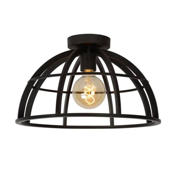 Plafonnier DIKRA Noir - Acier - 40 x 24 x 40 cm