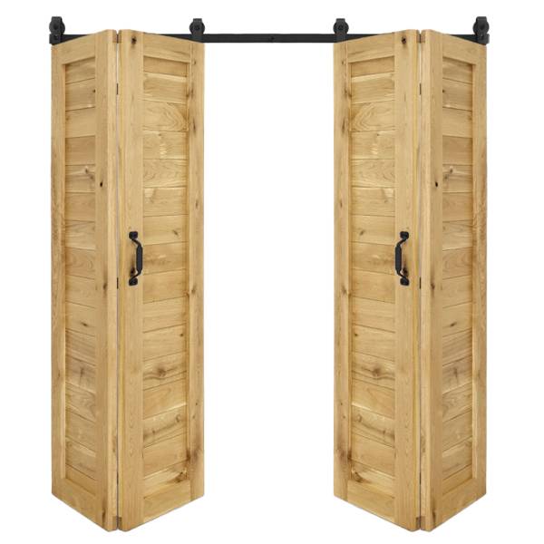 Vouwdeur schuifdeur HORIZON honingkleurig