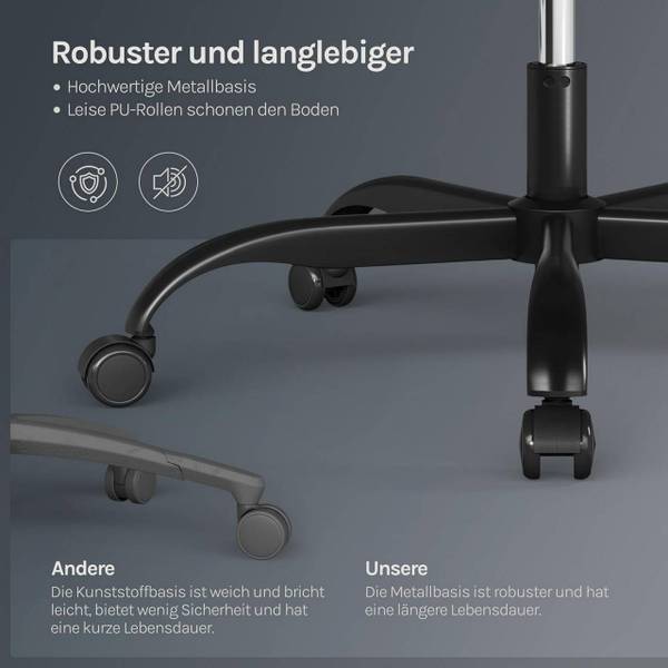 Gaming Stuhl Cornelia Schwarz - Grau