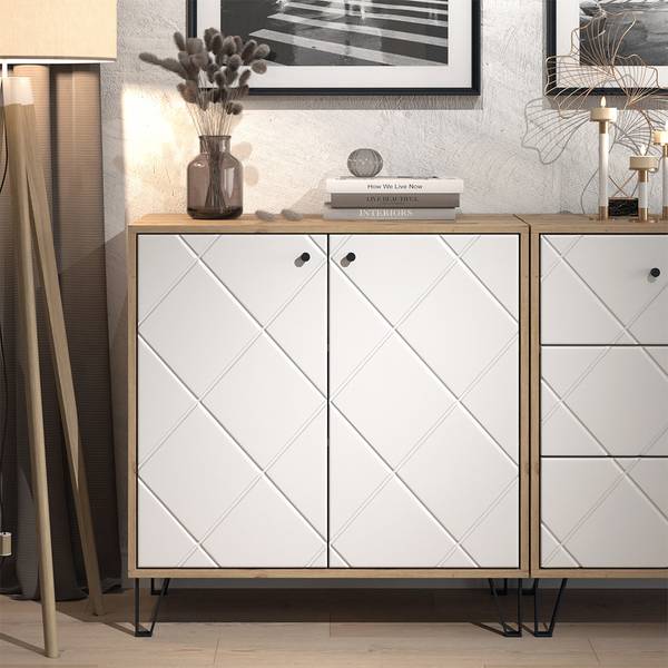 Kommode Nizza 57496 Braun - Holzwerkstoff - 81 x 83 x 41 cm