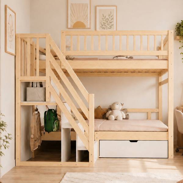 Etagenbett  Eos Ⅳ Holz - 145 x 174 x 205 cm