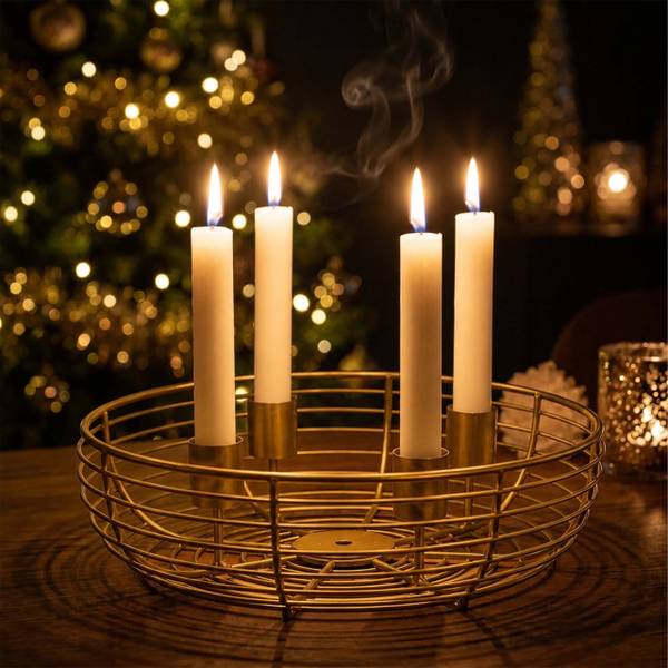 Adventskranz Metallschale kaufen