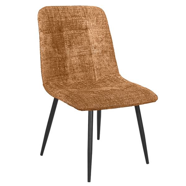 Stuhl TRES CHIC Braun - Chenille - Polyester - 44 x 88 x 52 cm