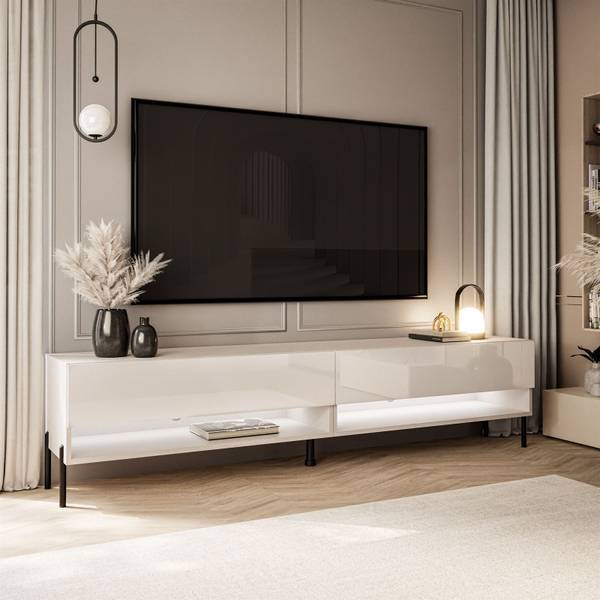 TV-Schrank CALANTE Beige - Holzwerkstoff - 180 x 44 x 35 cm