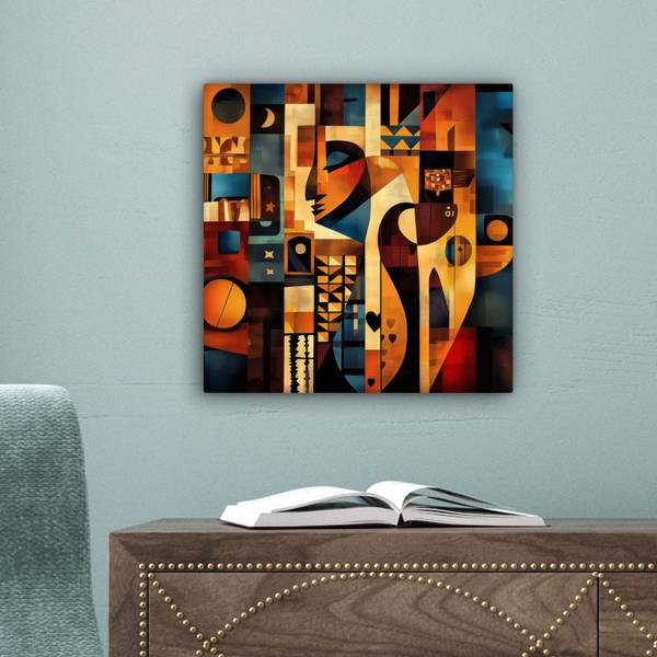 LEINWANDBILD Figuren 20 x 20 cm