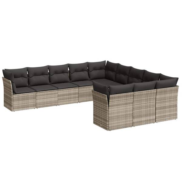 Loungeset 3035204-1 set van 11 lichtgrijs