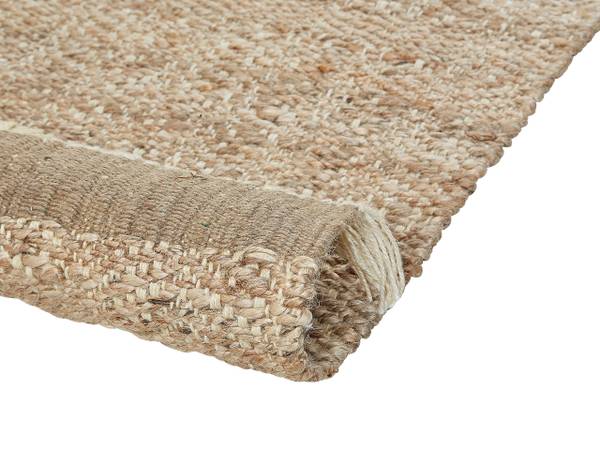 Tapis tressé ABANA Beige - Fibres naturelles - 160 x 160 x 8 cm