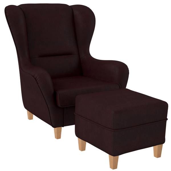 Ohrensessel & Hocker Sofia Milano 5136 Rot - Kunststoff