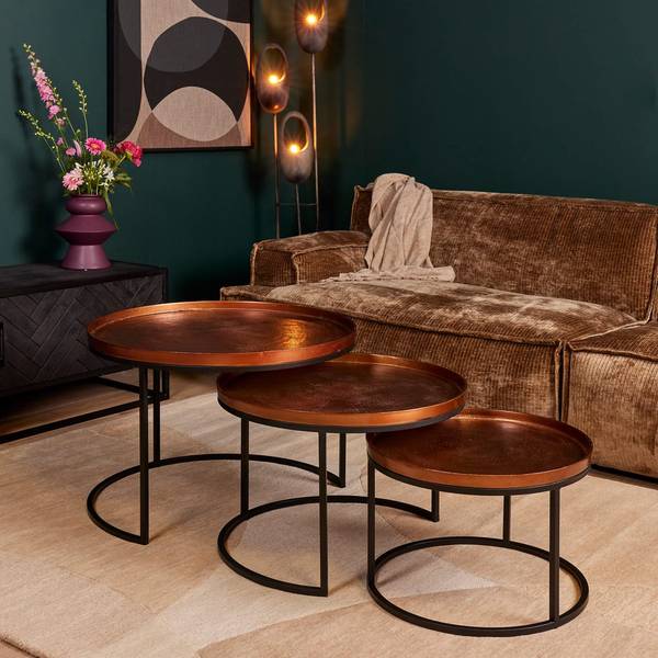 Salontafel Clive metaal - 70 x 50 x 0 cm