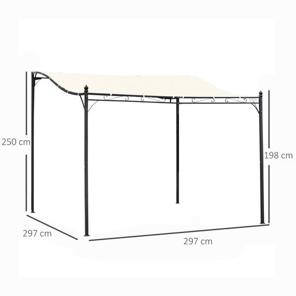 Pergola BB4953 Weiß