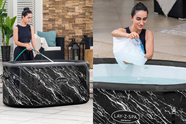 Eisbad FORTIFIBER Grau - Kunststoff - 92 x 71 x 152 cm