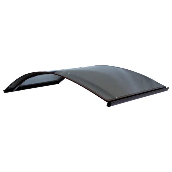 Vordach R-150 RAL 8017 Braun - Aluminium - 150 x 20 x 70 cm