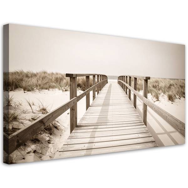 Wandbild Strand 80 x 40 cm