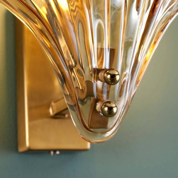 Wandleuchte Amanda Gold - Metall - 19 x 21 x 21 cm