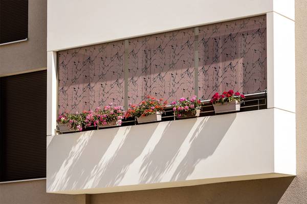 Außenrollo Lapis Rosa Pink - Textil - 40 x 180 x 1 cm