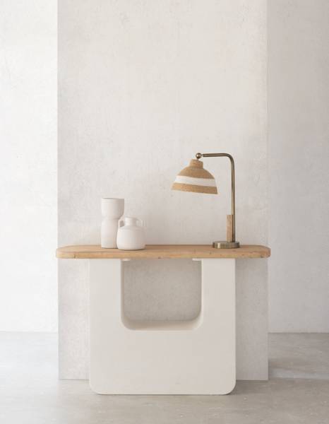 Console 11705 wit - polyresin - hars - 38 x 80 x 120 cm