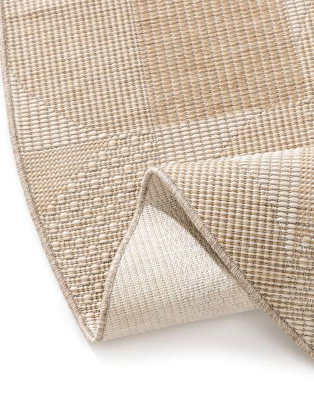 In-/Outdoorteppich Bronco Creme - 160 x 160 cm