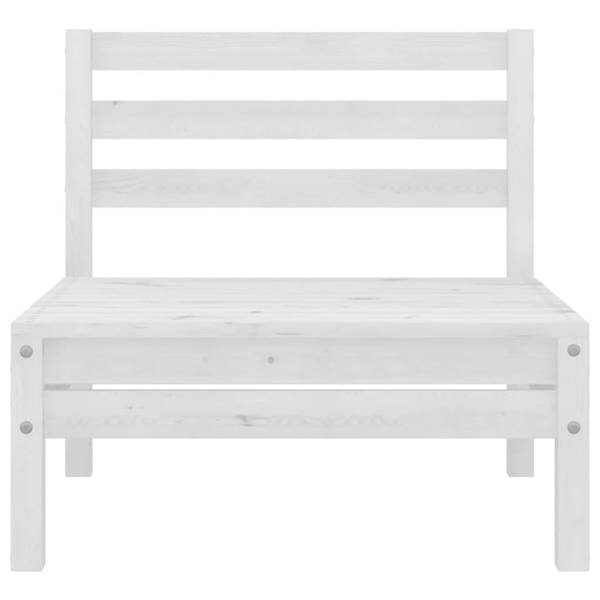 Garten-Lounge-Set 3008516 (4-teilig) Weiß - Kiefer - 64 x 63 x 64 cm