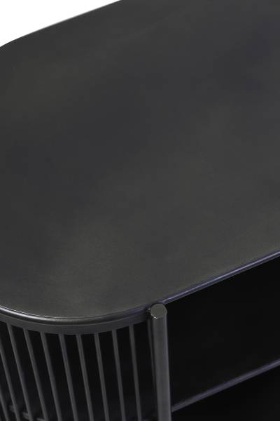 Schrank YINTHE Schwarz - Metall - 149 x 80 x 40 cm