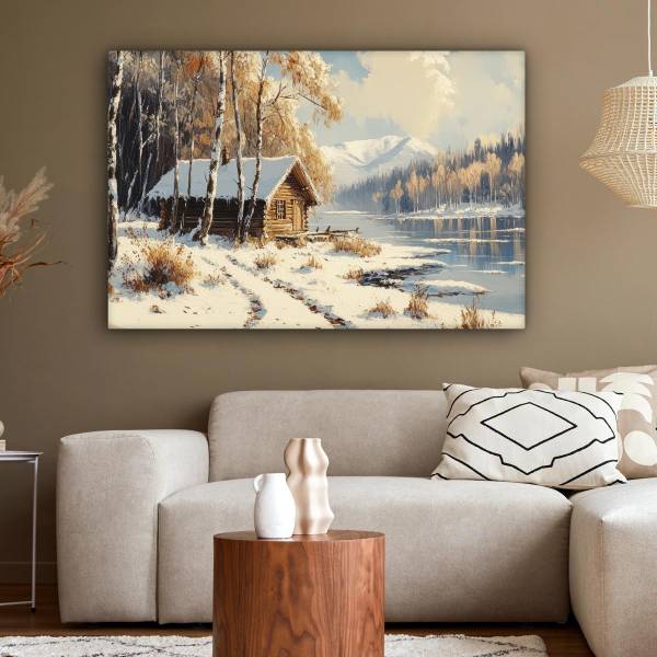 LEINWANDBILD Winter 120 x 80 cm