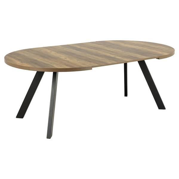 Eettafel Zalida bruin - deels massief hout - 210 x 75 x 120 cm