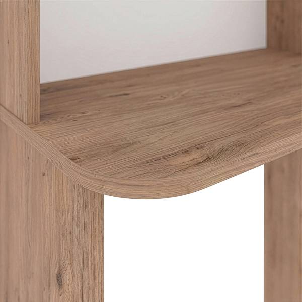 Schreibtisch mit Regal Onega Beige - Holzwerkstoff - 114 x 143 x 40 cm