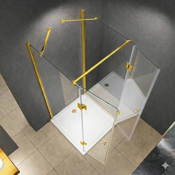 Duschkabine EMMA U-Form Sicherheitsglas - 75 x 195 x 75 cm