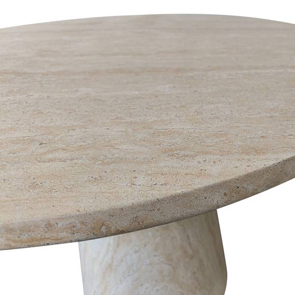 Esstisch DANLI Beige - Stein - 110 x 75 x 110 cm