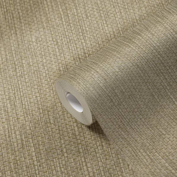 Gewebe Tapete Grau, Braun Braun - Grau