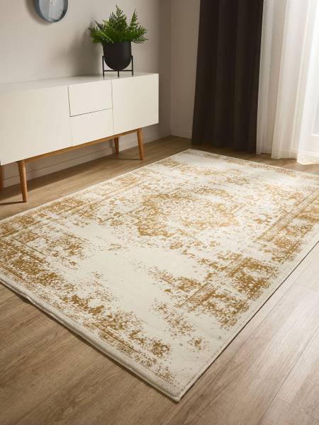 Teppich Suki Creme - Gelb - 160 x 230 cm
