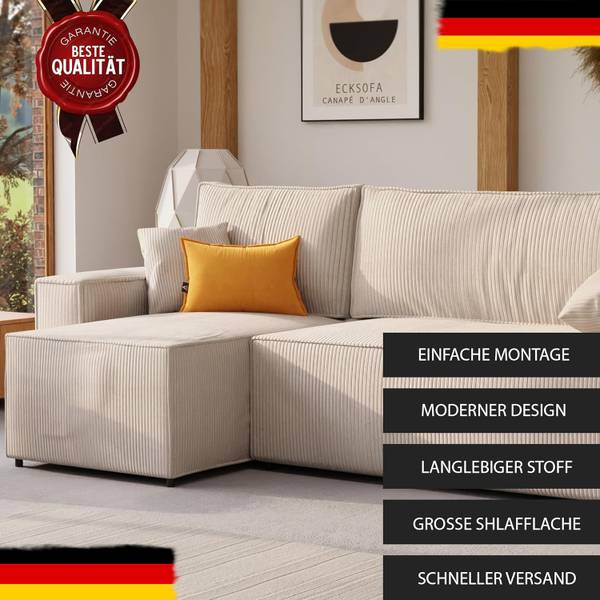 Ecksofa Paris Blau