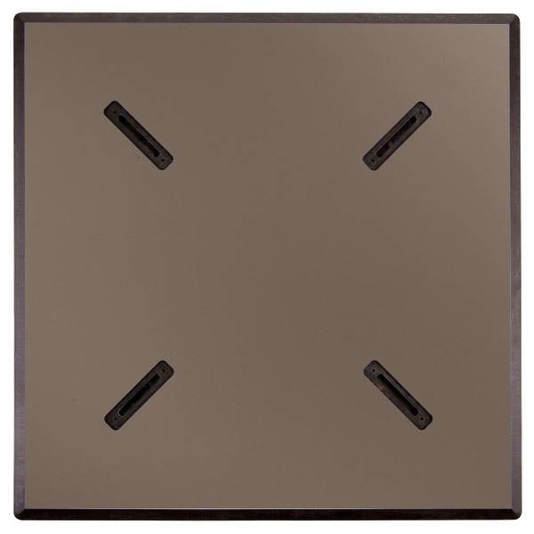 Set aus Gartentisch und 2 Sessel Opera Weiß - Metall - 60 x 72 x 60 cm