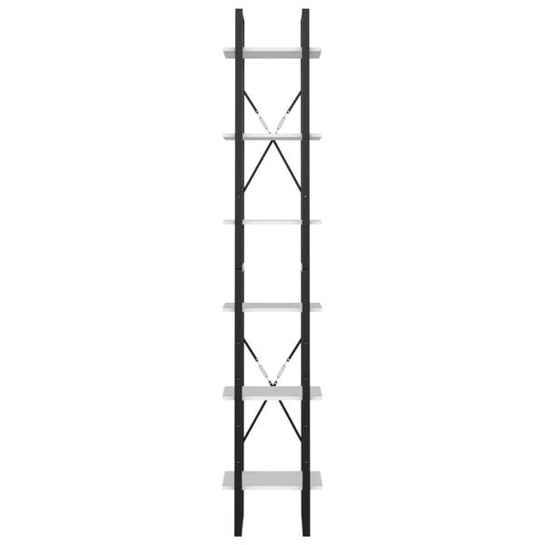 Bücherregal D5419 Weiß - Holzwerkstoff - 30 x 210 x 40 cm