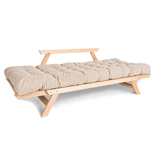 Schlafsofa ALLEGRO, Buchenholz Cremeweiß - Geölt