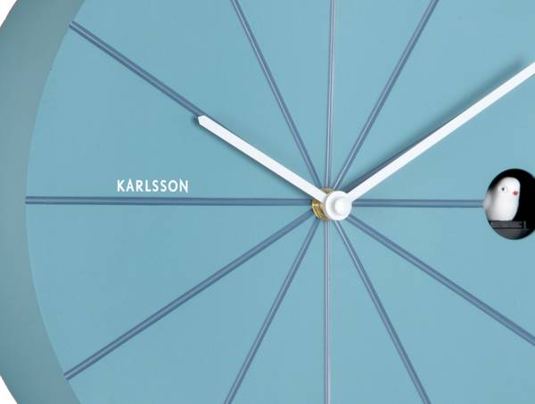 Wanduhr DESTACADO CUCKOO Blau - Kunststoff - 6 x 28 x 28 cm