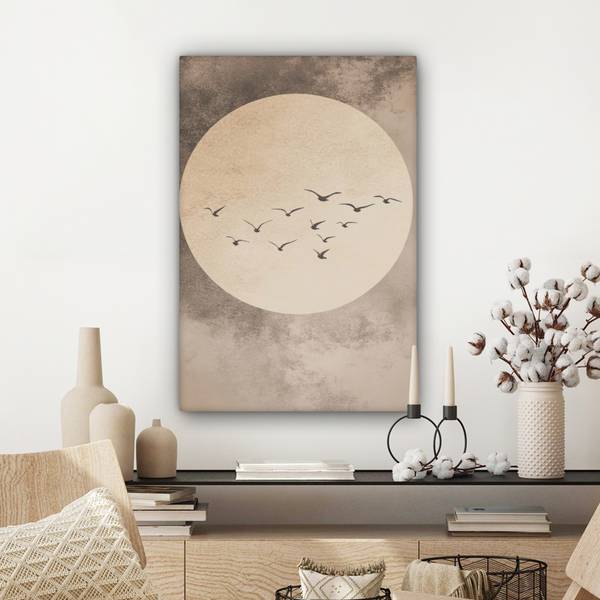 TABLEAU SUR TOILE Oiseau 60 x 90 cm