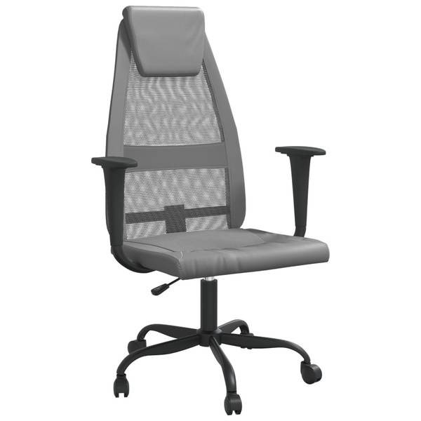 Bürostuhl mit Liegefunktion 3029025 Grau - Kunstleder - 67 x 115 x 68 cm