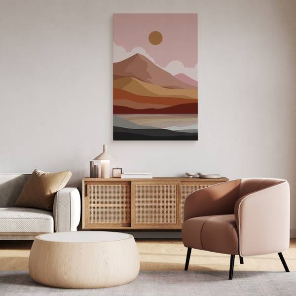 Leinwandbild Berge 30 x 40 x 40 cm