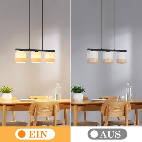 Pendelleuchte Yazvac Weiß - Metall - 5 x 120 x 25 cm