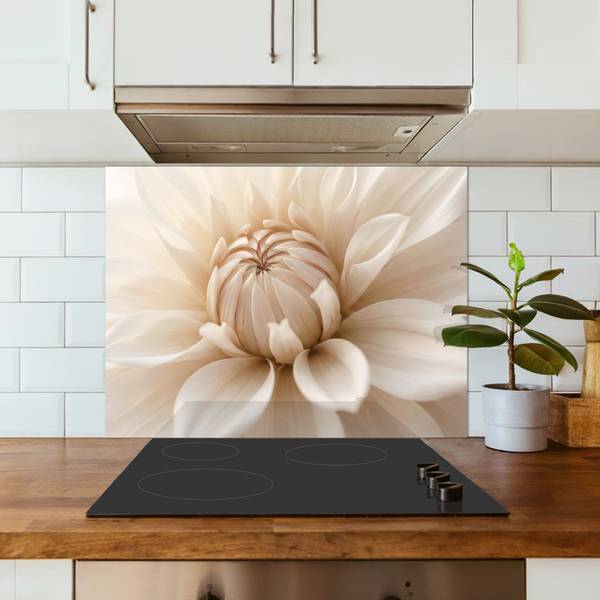 SPRITZSCHUTZ KÜCHE Blume 80 x 60 cm
