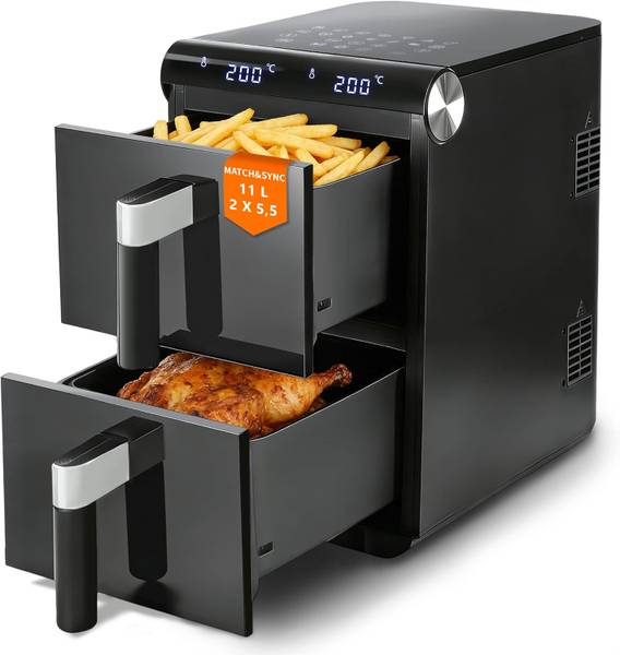 Heißluftfritteuse Jxec11L Schwarz - ABS - 25 x 42 x 47 cm
