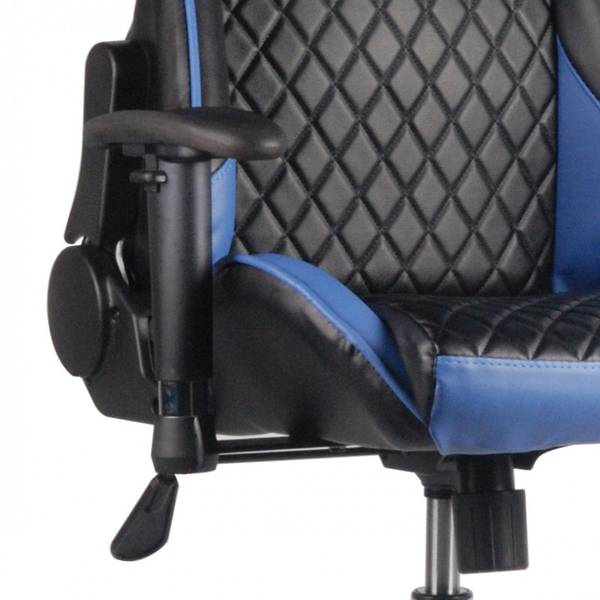 Fauteuil gaming GAME OVER Bleu - Cuir synthétique - 50 x 130 x 67 cm