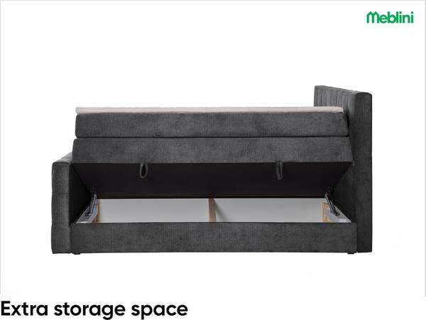 Boxspringbett IGA Dunkelgrau