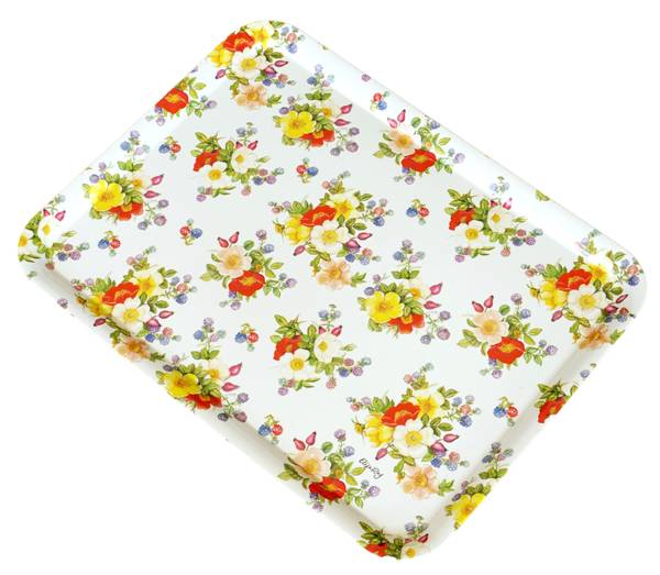 Tablett Wildrosen 37 x 50 cm